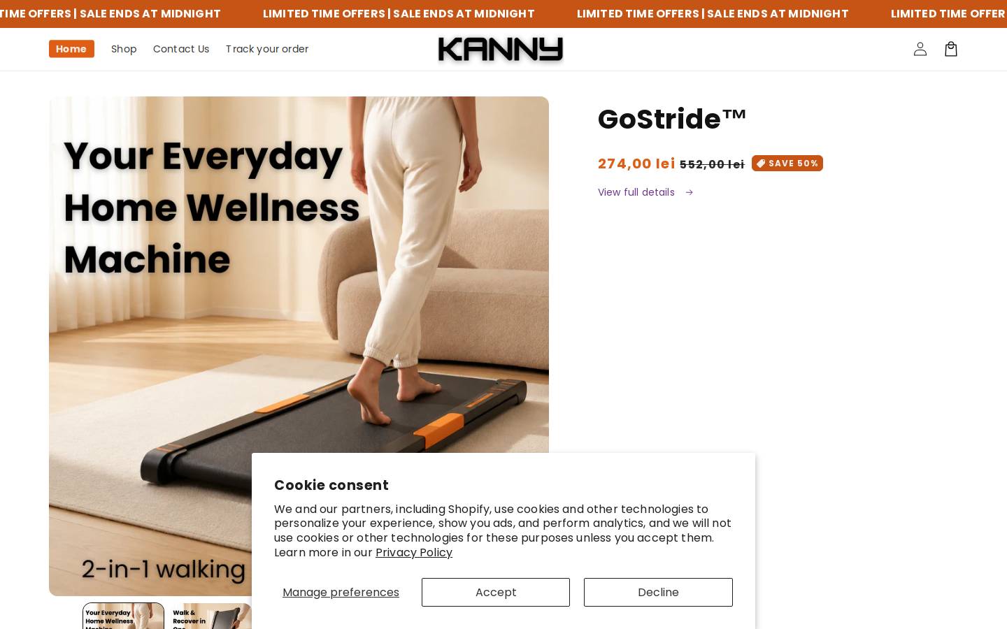 kanny.shop homepage screenshot