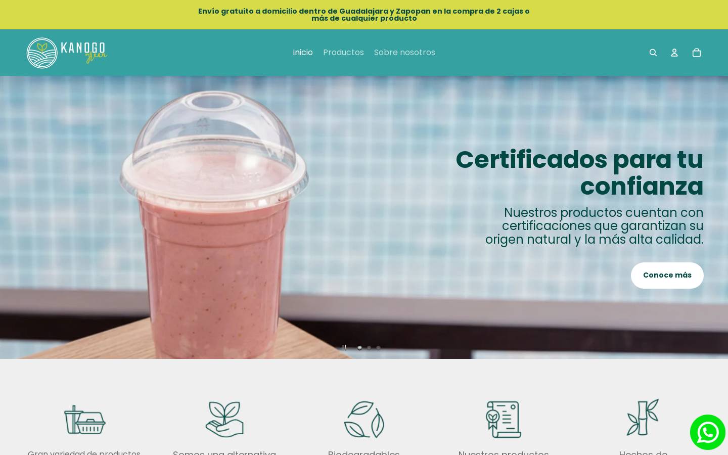 kanogogreen.com homepage screenshot