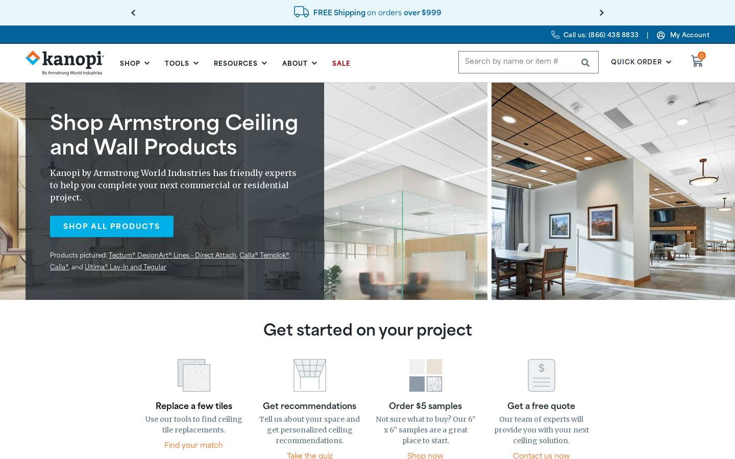 kanopibyarmstrong.com homepage screenshot