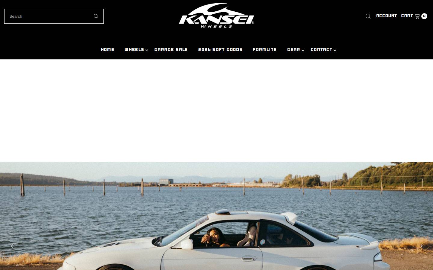 kanseiwheels.com homepage screenshot