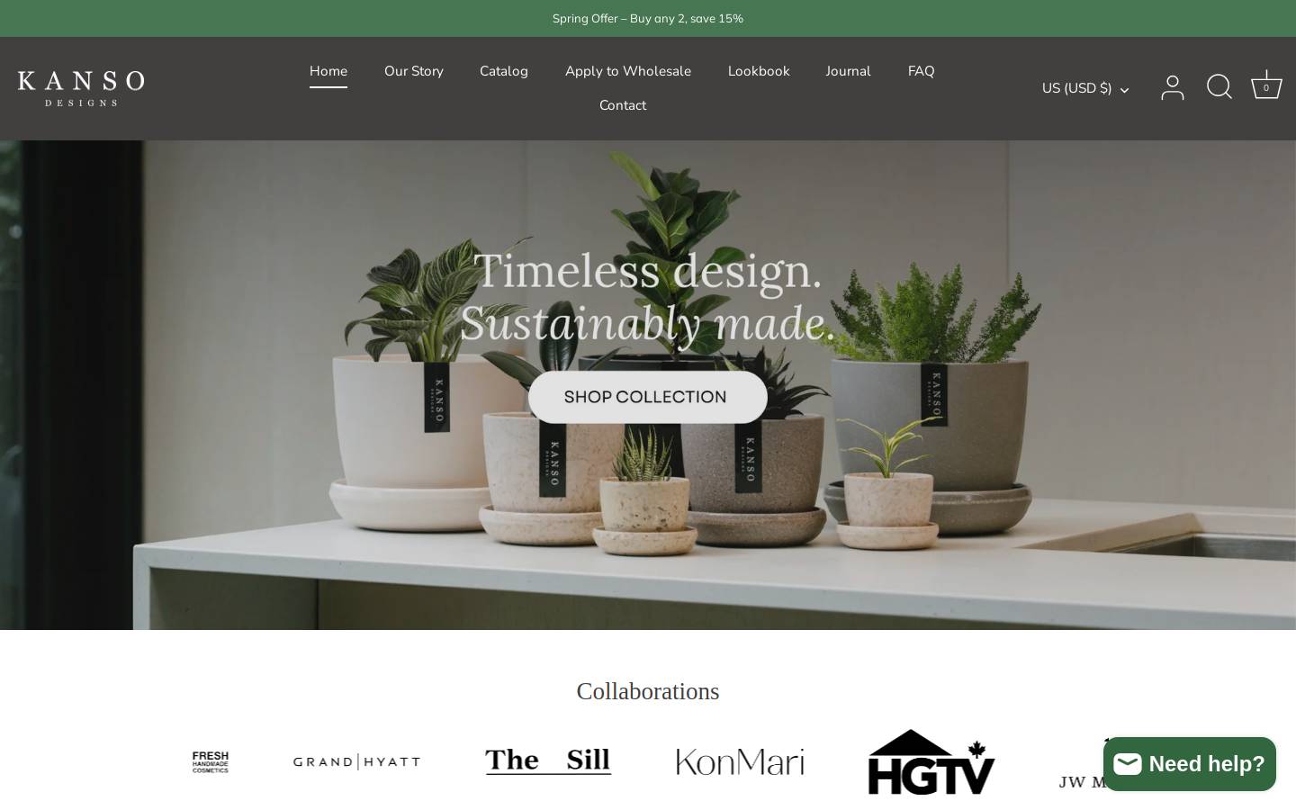 kansodesigns.co homepage screenshot