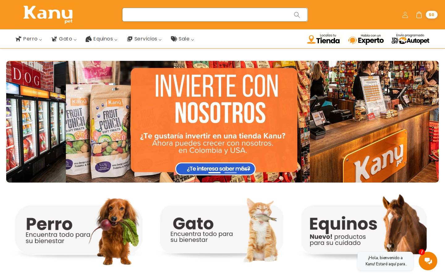 kanu.pet homepage screenshot