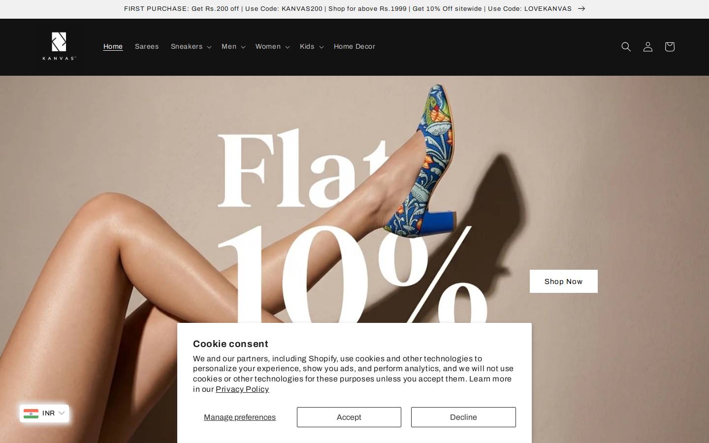 kanvas.world homepage screenshot
