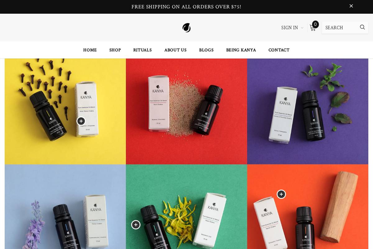 kanyalife.com homepage screenshot