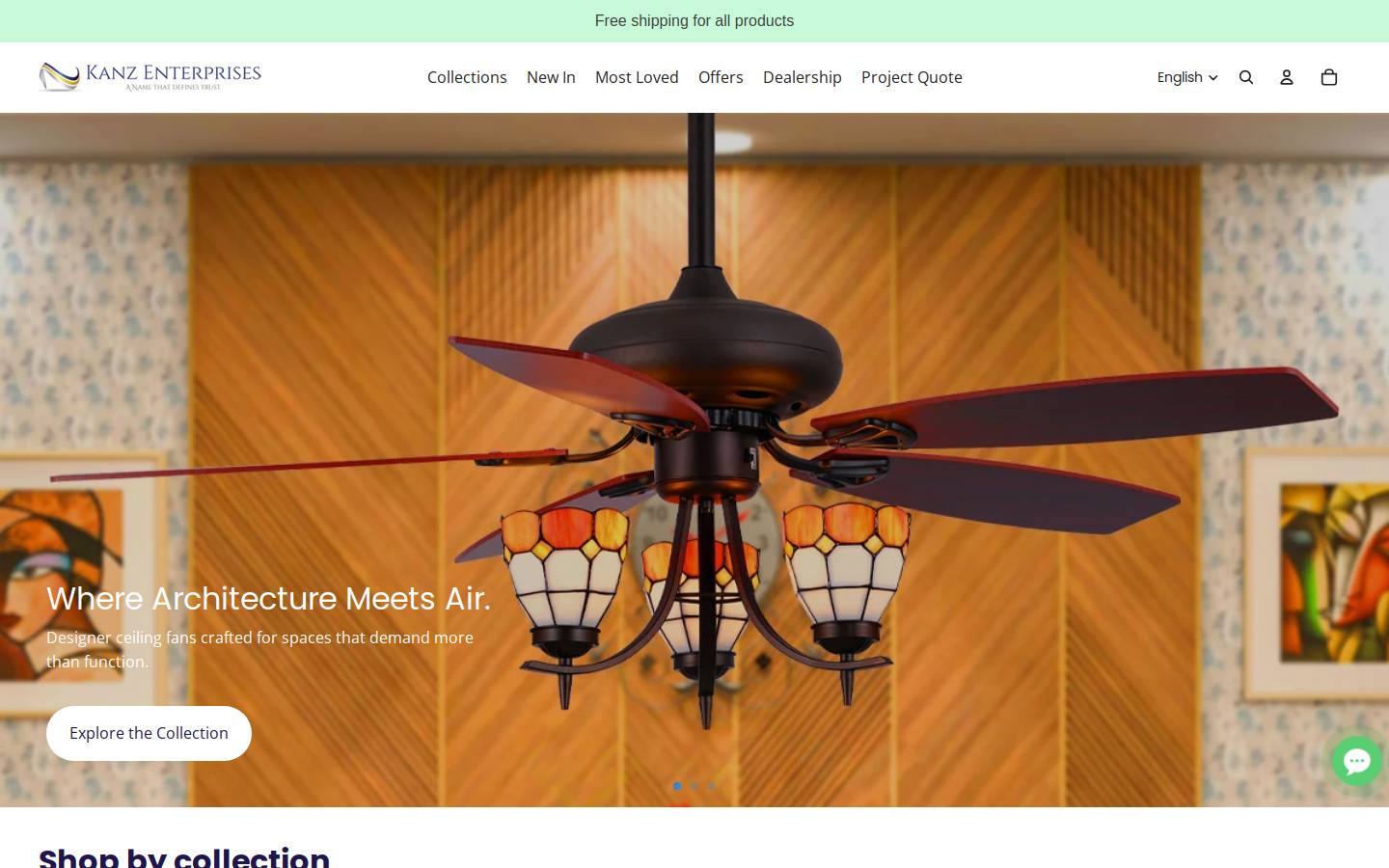 kanzenterprises.com homepage screenshot