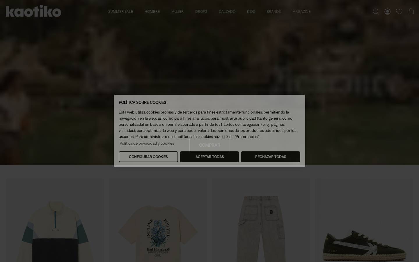 kaotikobcn.com homepage screenshot