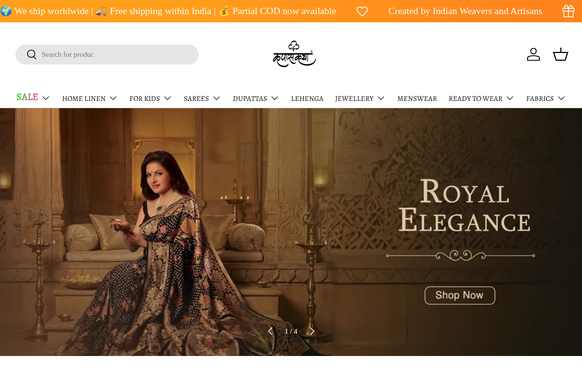 Kapaas Katha homepage screenshot