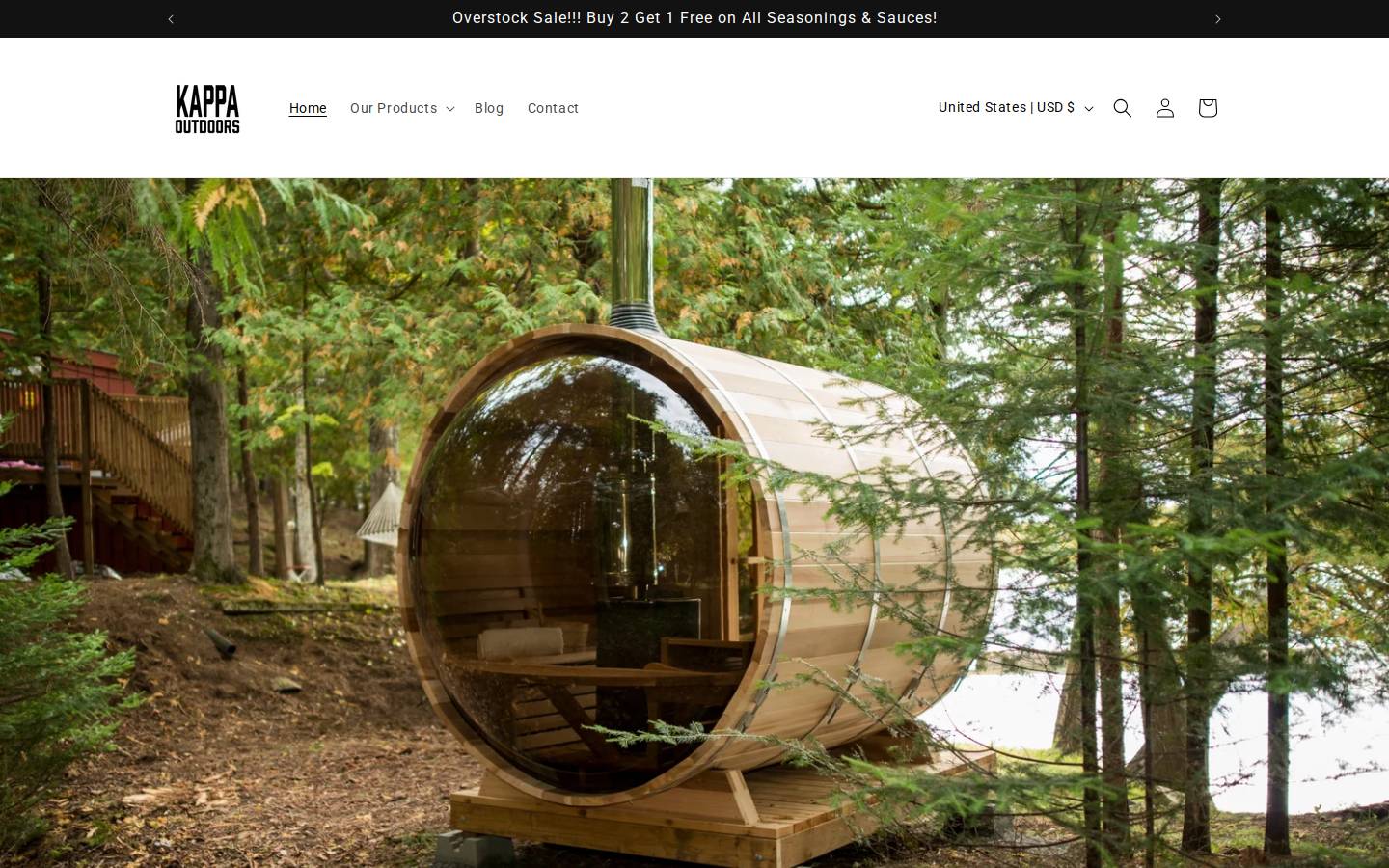 kappaoutdoors.com homepage screenshot