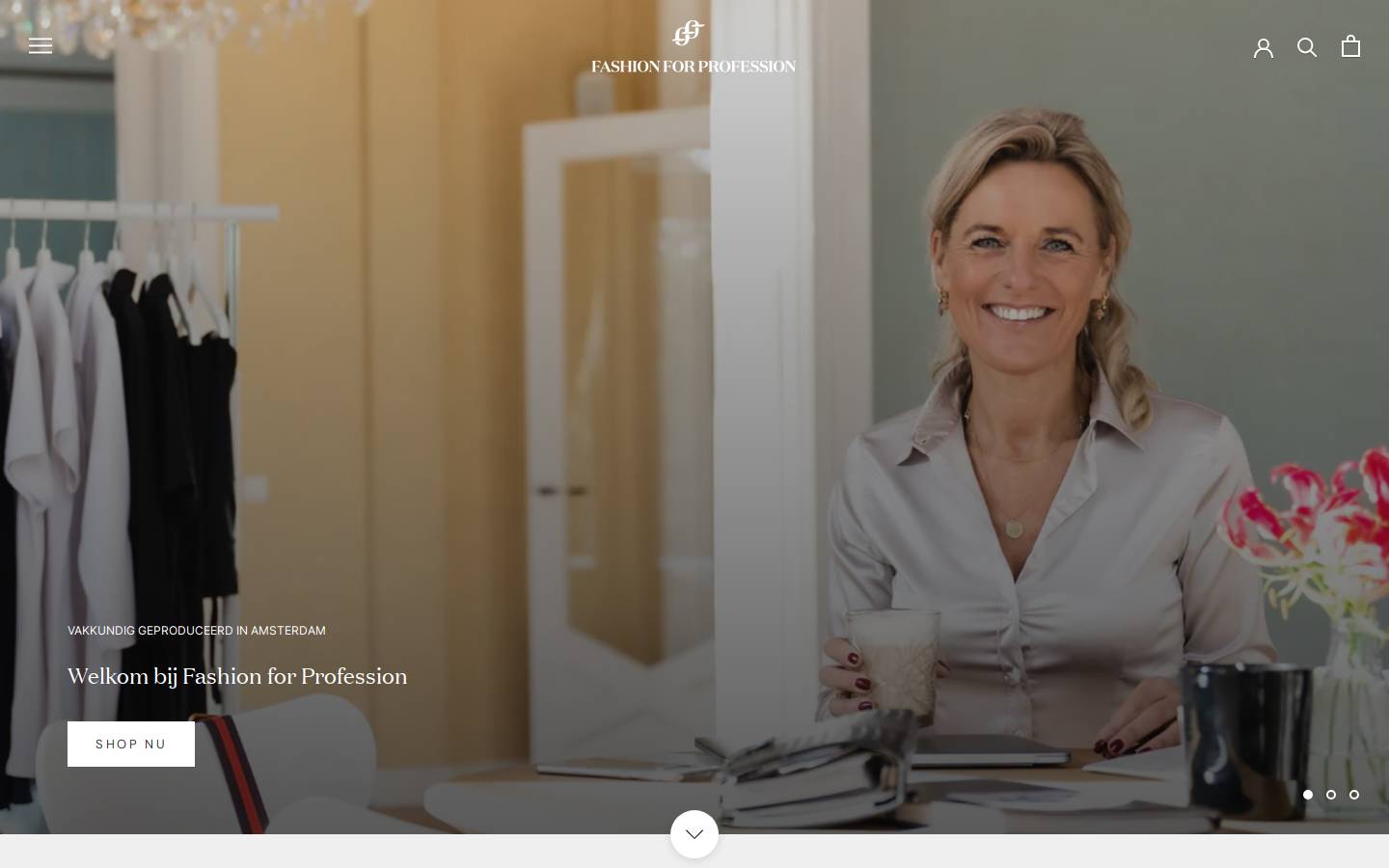 kappersberoepskleding.nl homepage screenshot