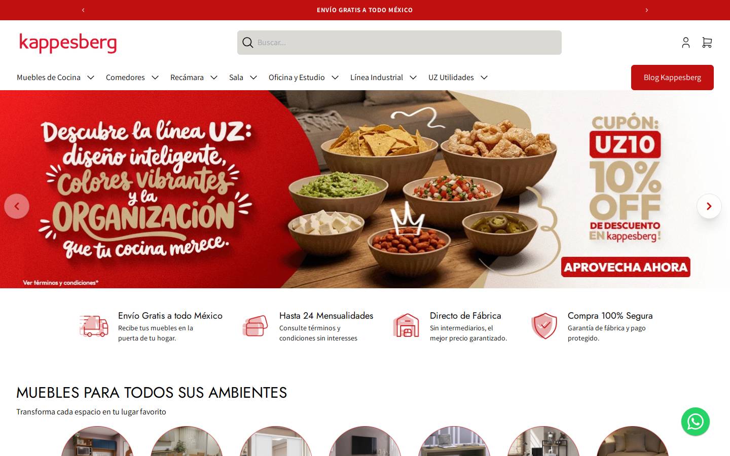 kappesberg.com.mx homepage screenshot