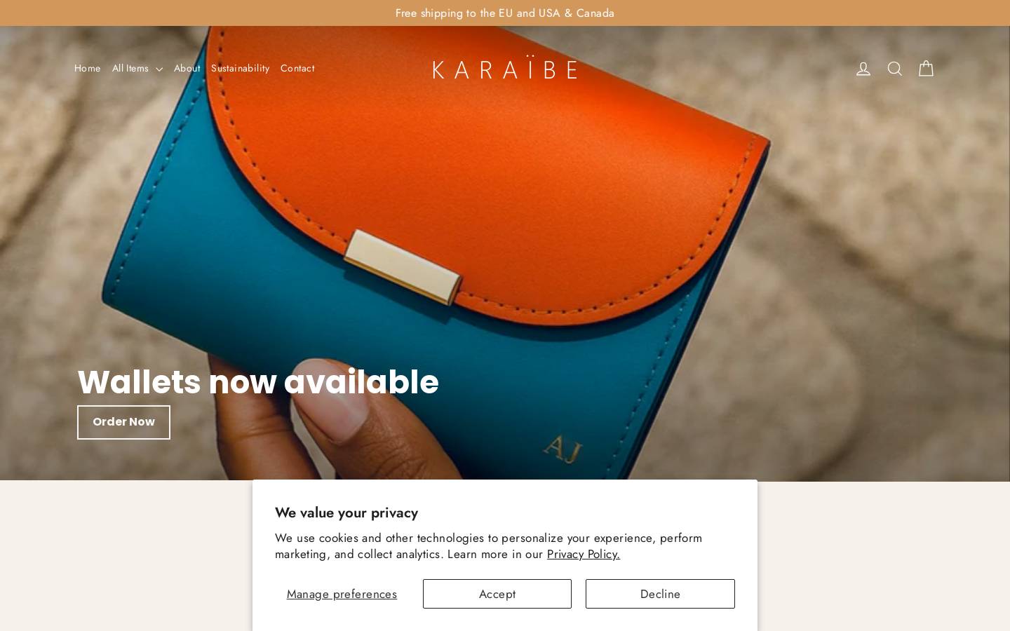 karaibe-spain.com homepage screenshot