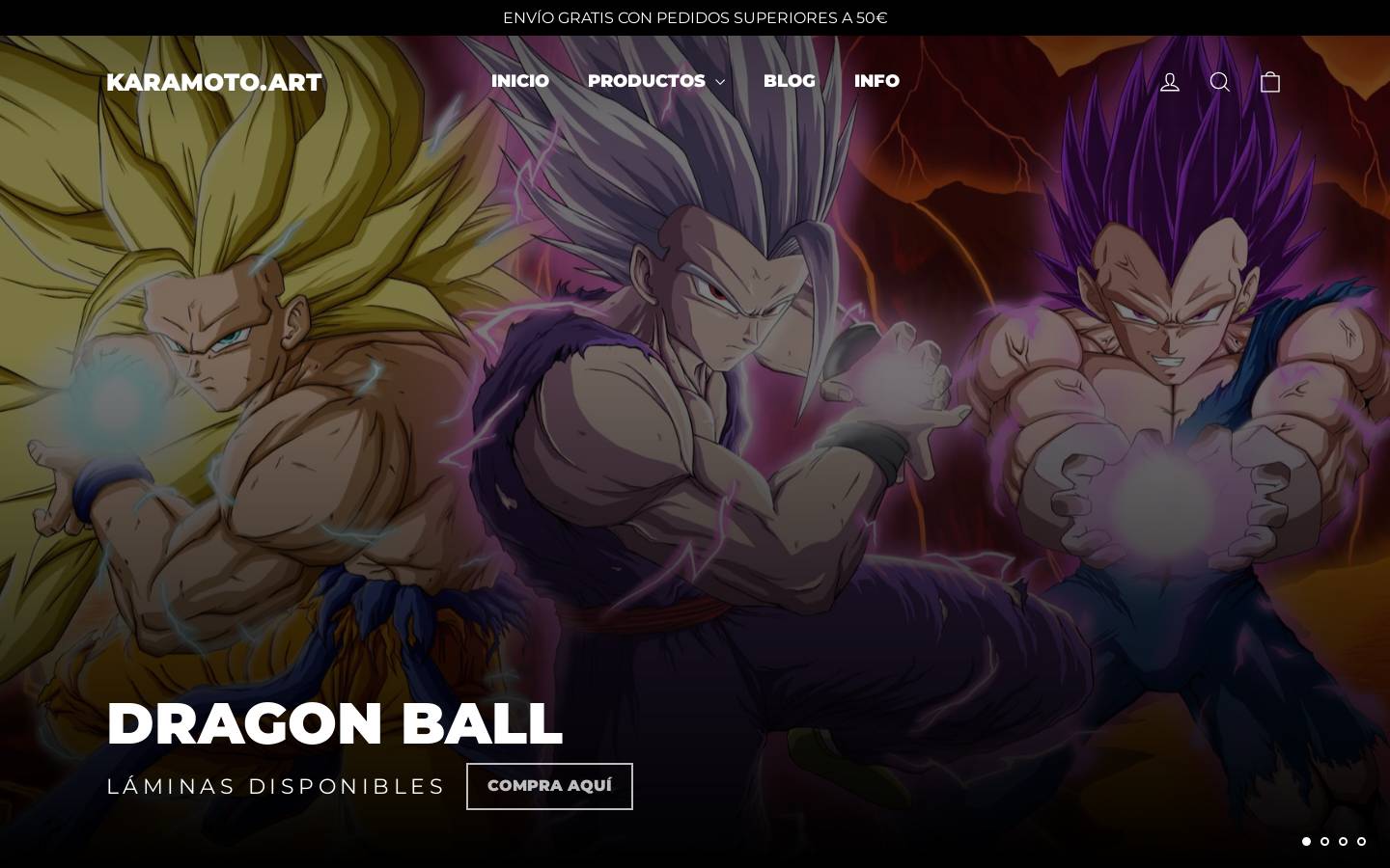 karamoto.art homepage screenshot
