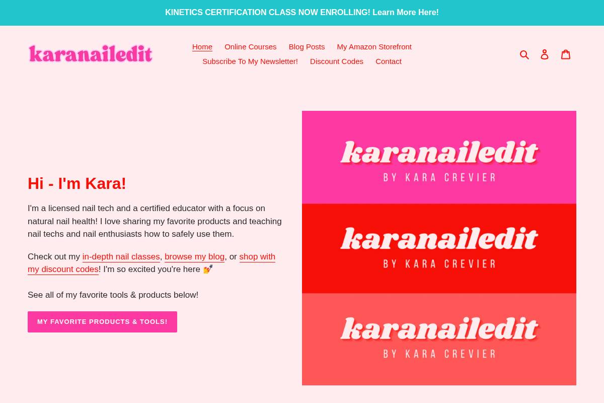 karanailedit.com homepage screenshot