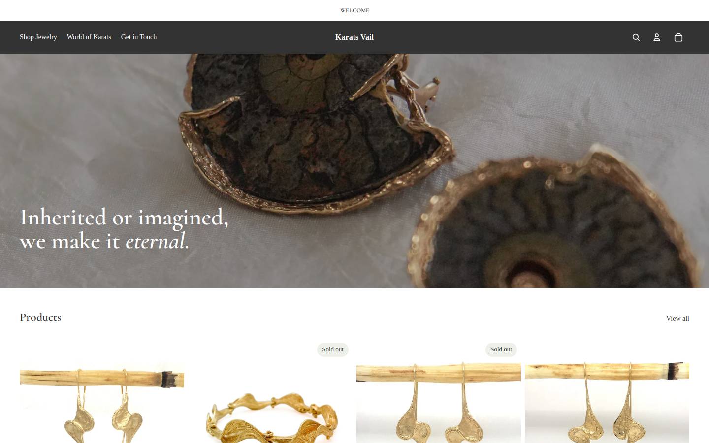 karatsvail.com homepage screenshot