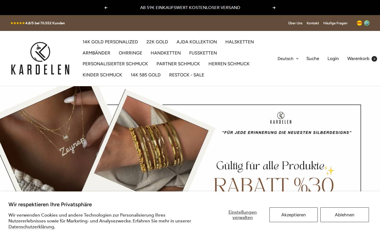 Kardelen homepage screenshot