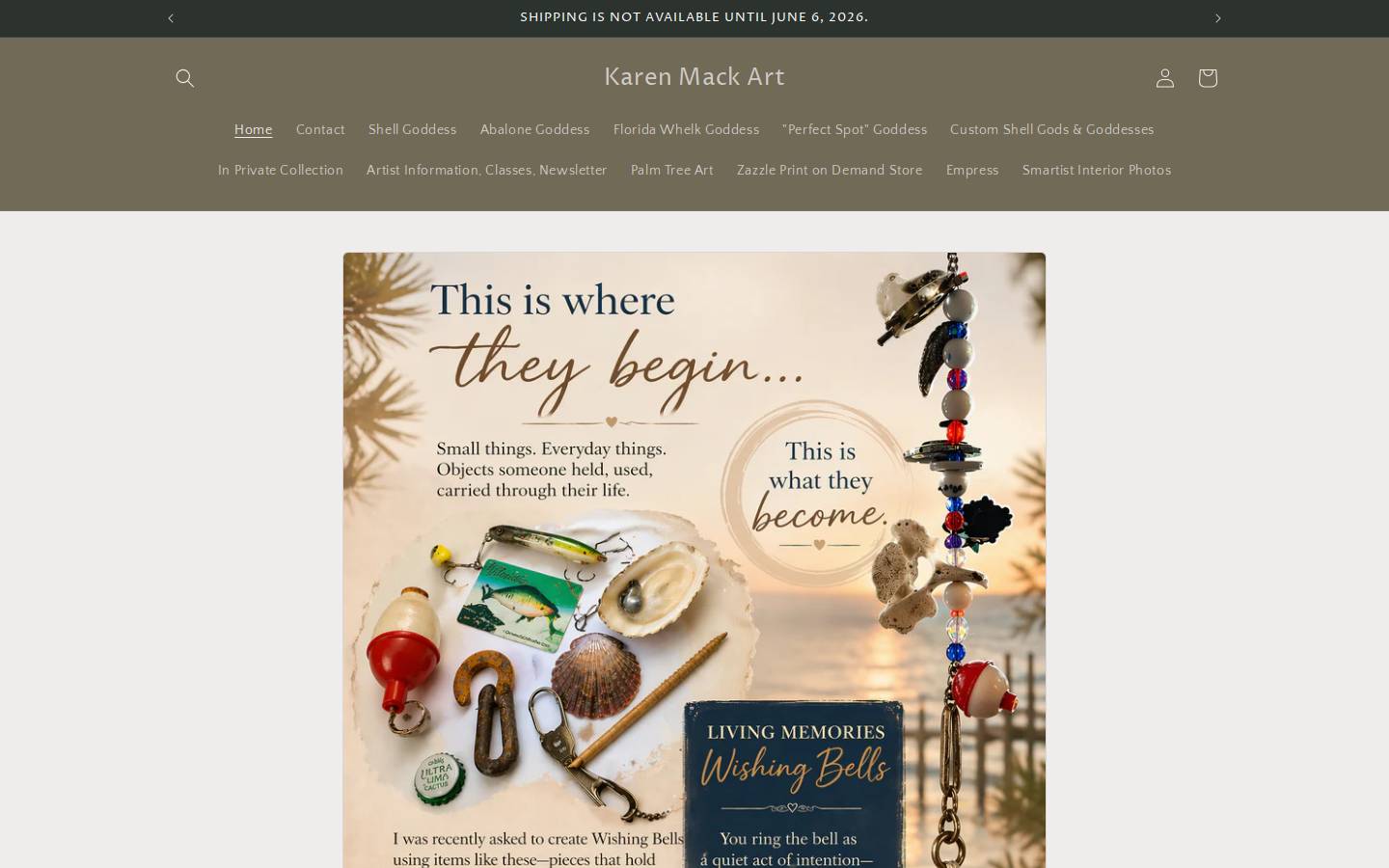 karenmackart.com homepage screenshot