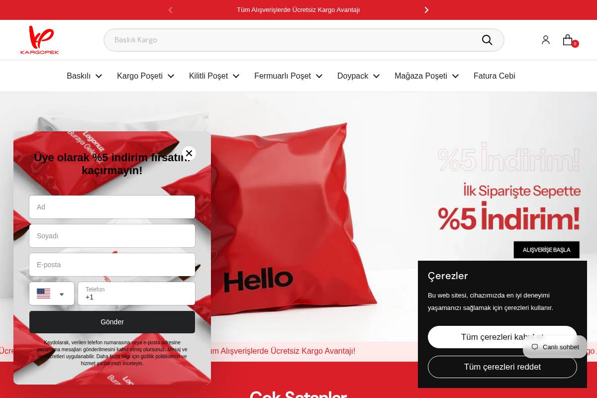 kargopek.com homepage screenshot