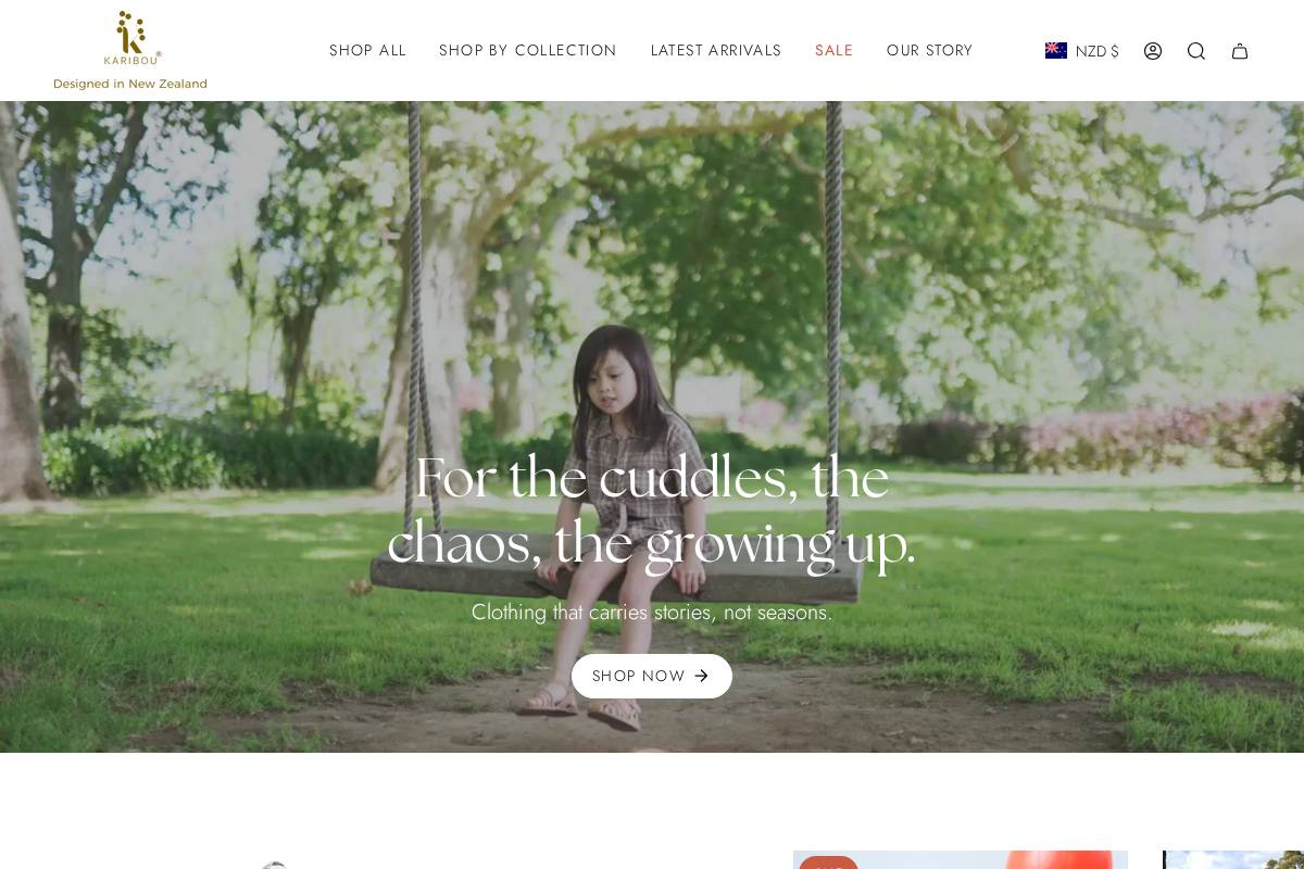 karibou.co.nz homepage screenshot