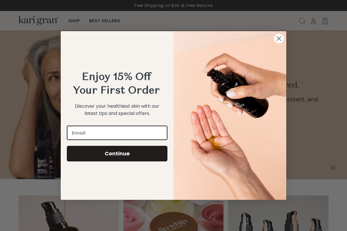 Kari Gran homepage screenshot