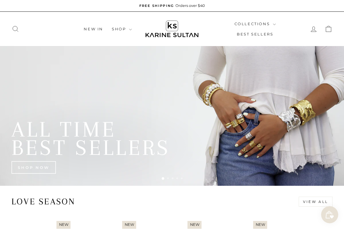 karinesultan.com homepage screenshot