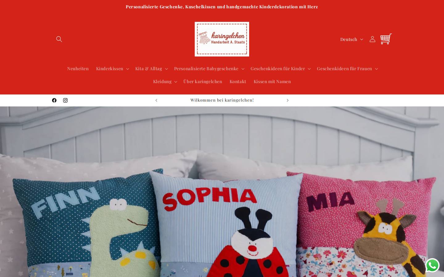 karingelchen.de homepage screenshot