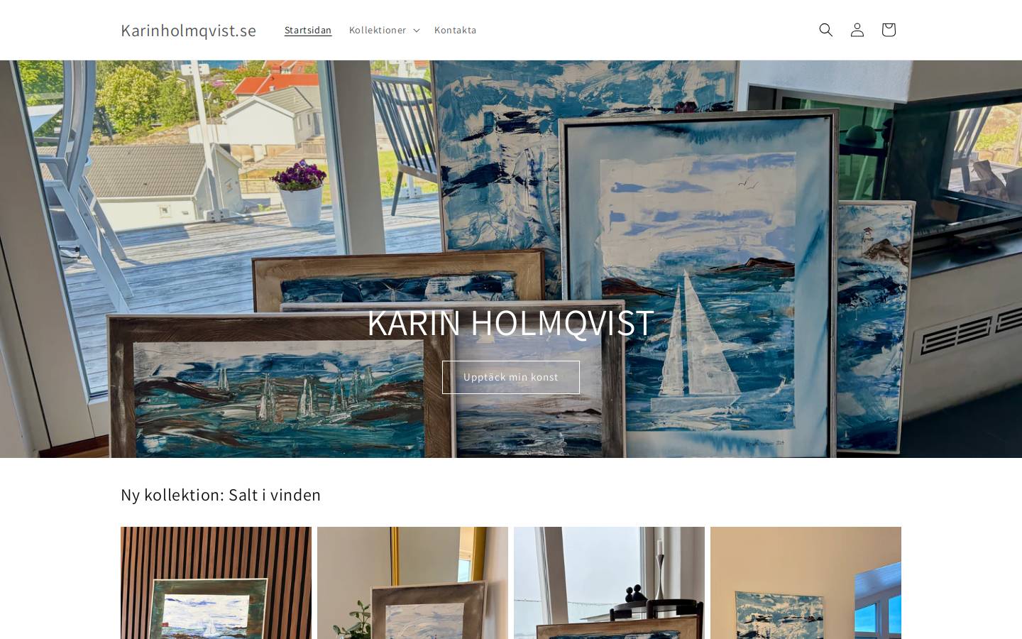 karinholmqvist.se homepage screenshot