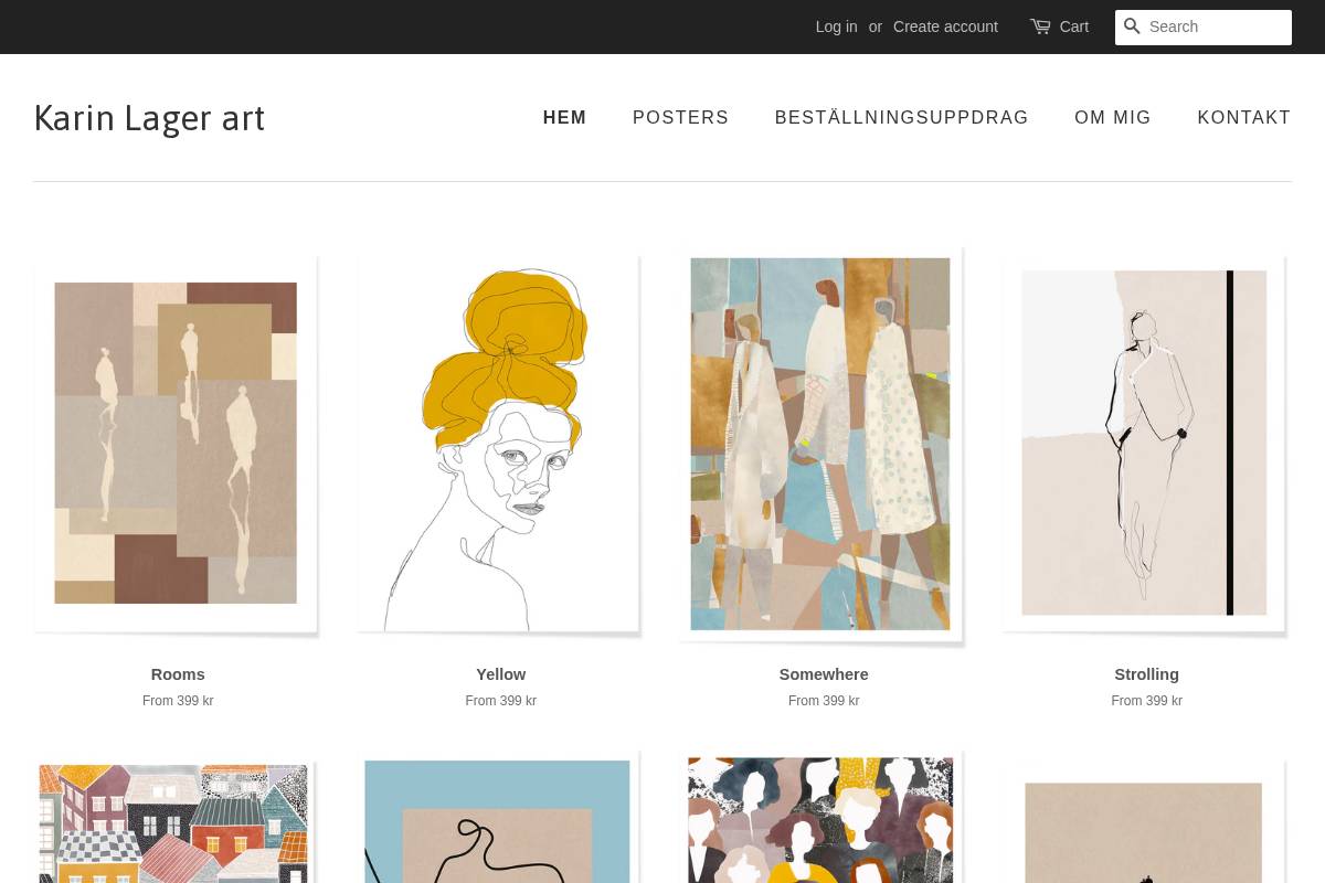 karinlager.se homepage screenshot
