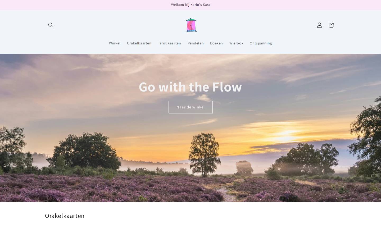 Karinskast homepage screenshot