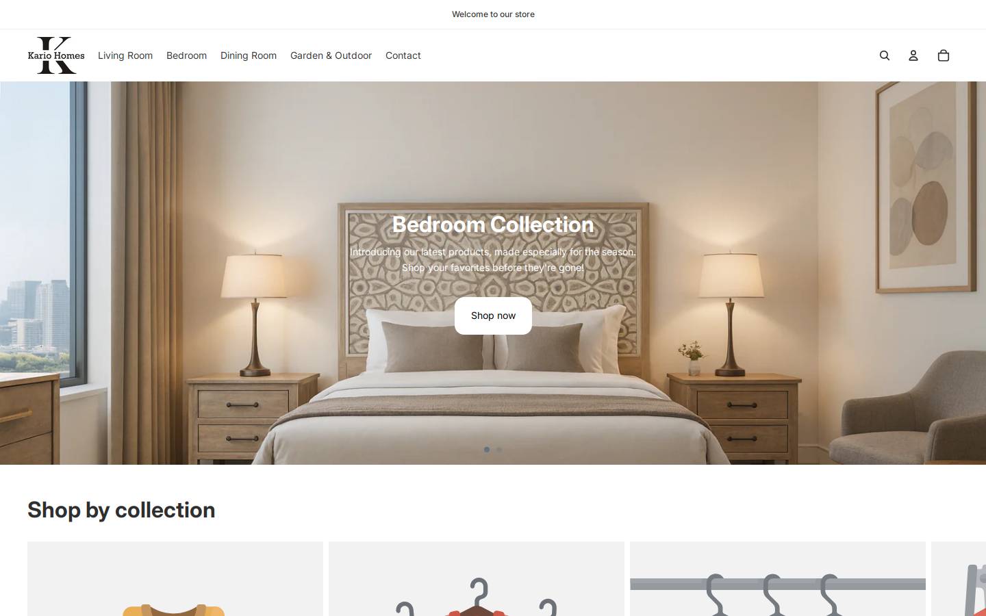 kariohomes.com homepage screenshot