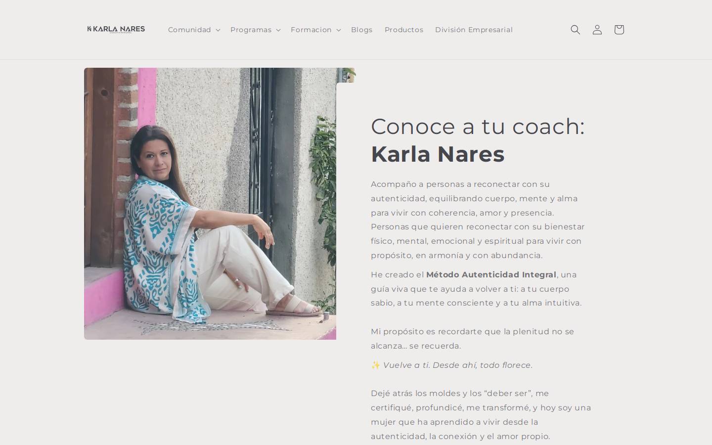 karlanares.com homepage screenshot