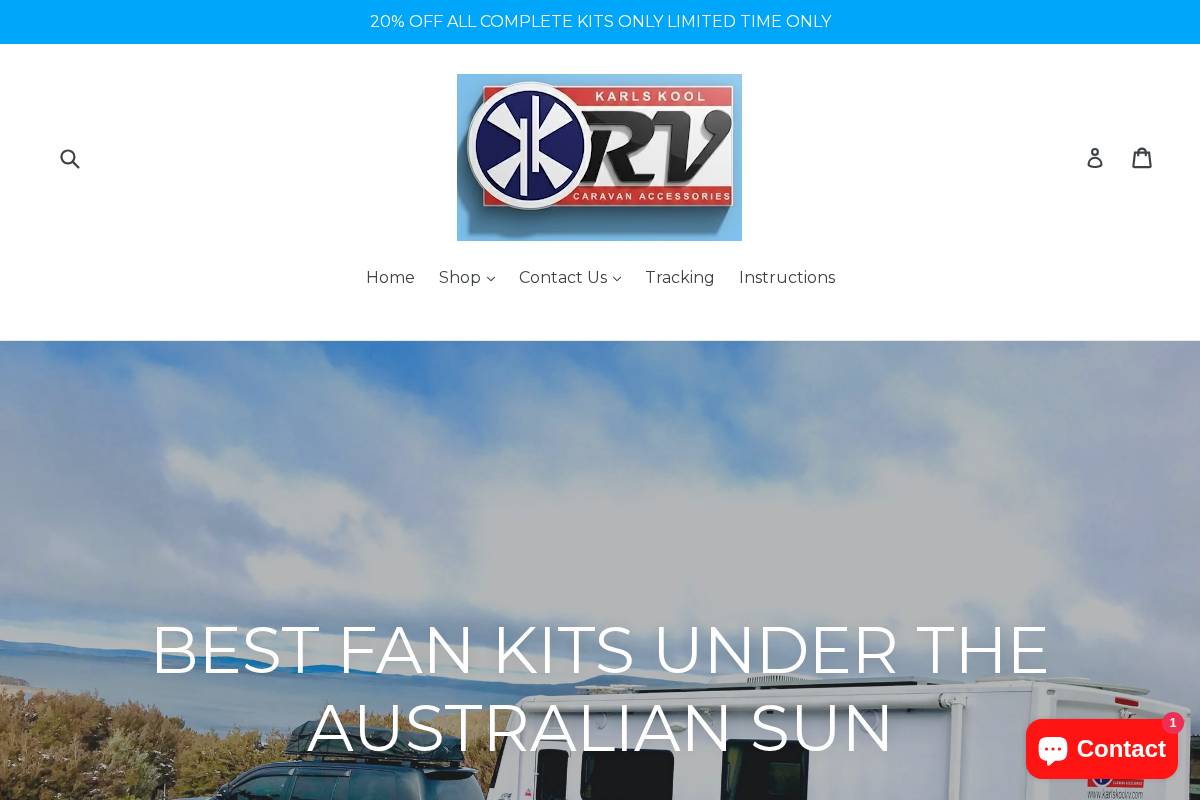 karlskoolrv.com homepage screenshot