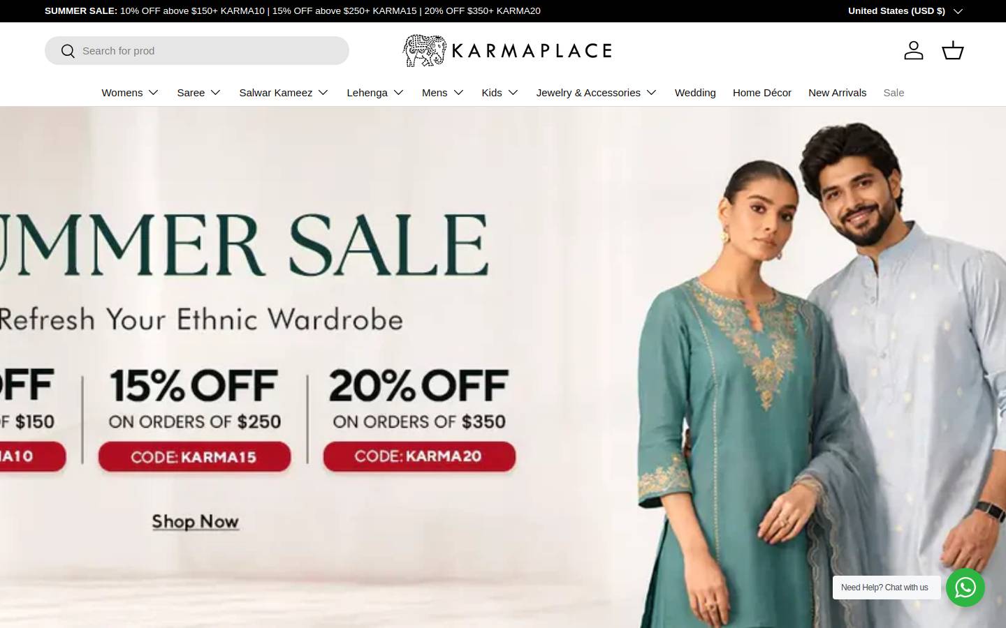 Karmaplace.com homepage screenshot