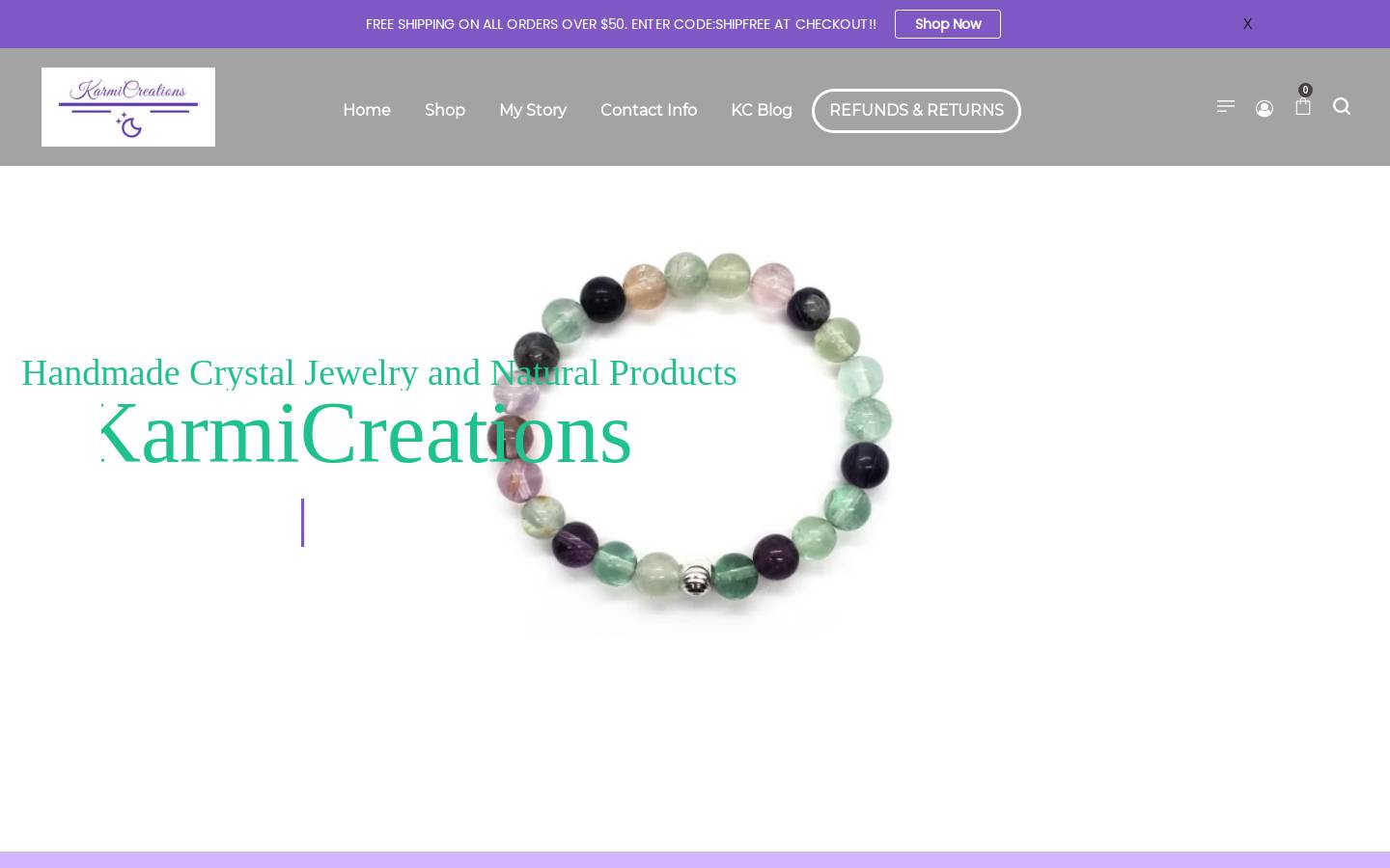 karmicreations.com homepage screenshot