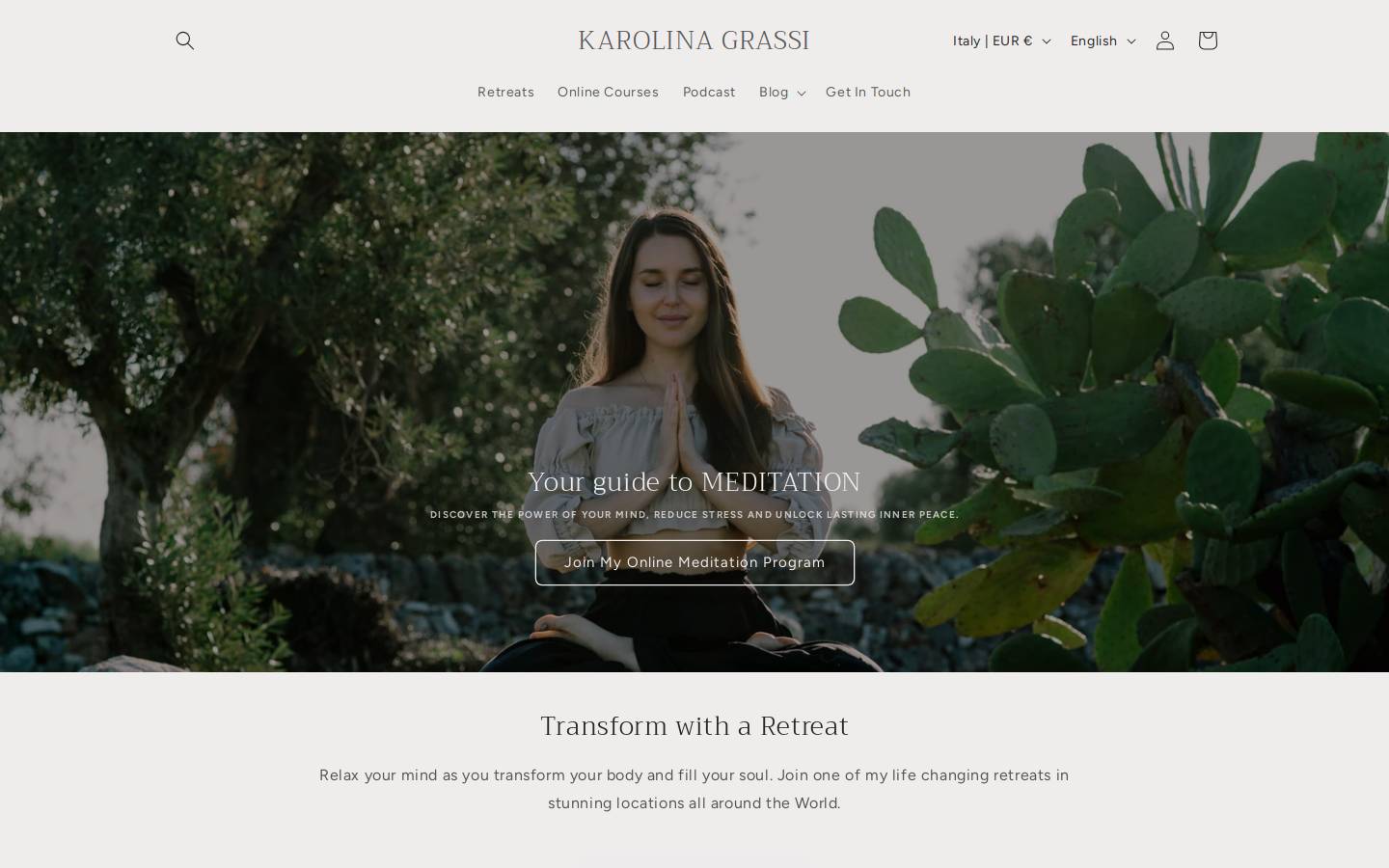 karolinamackova.com homepage screenshot