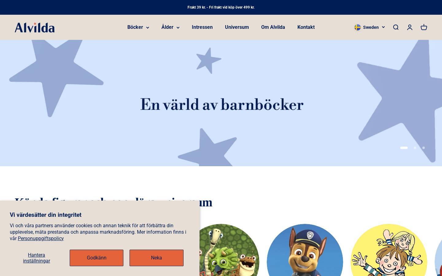 karruselforlag.se homepage screenshot
