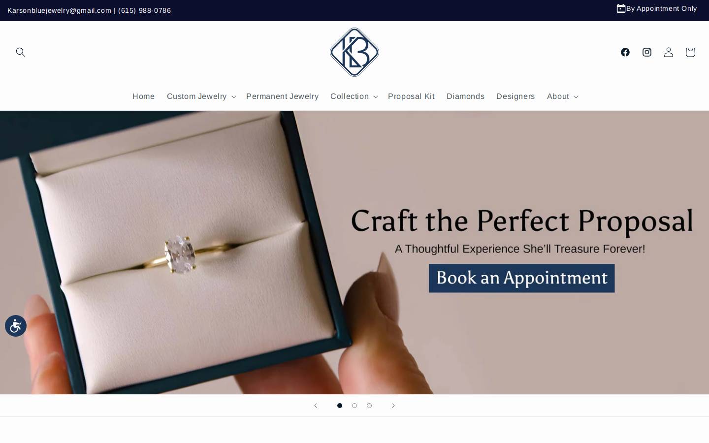 karsonblue.com homepage screenshot