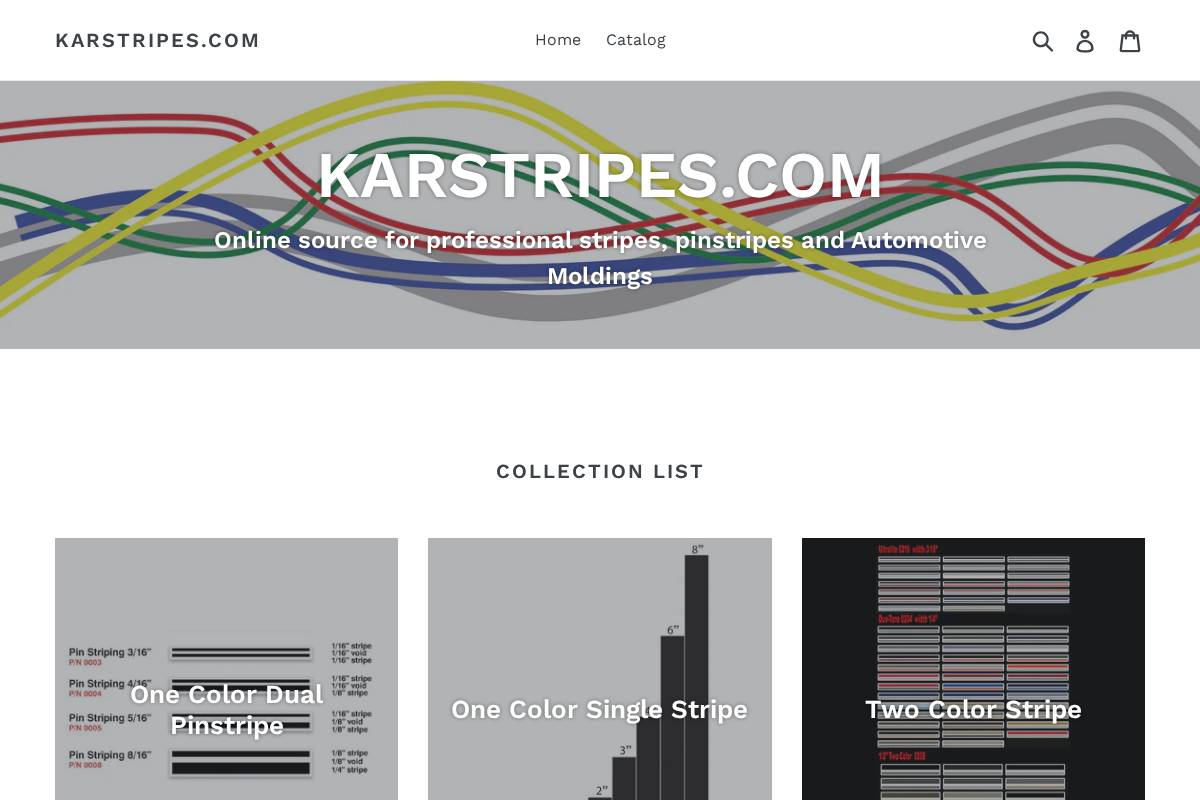 karstripes.com homepage screenshot