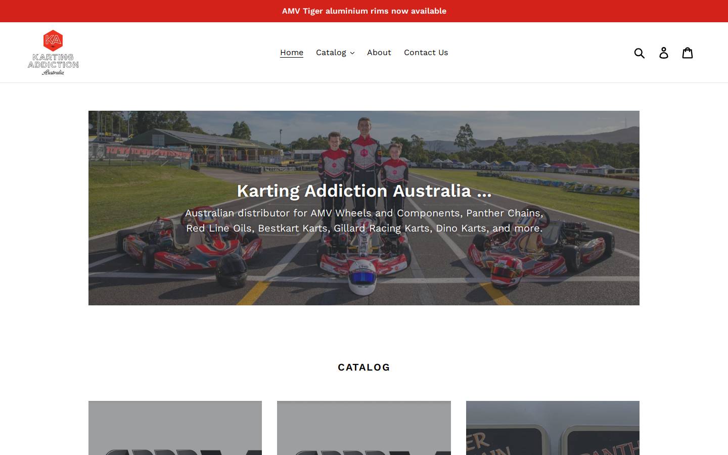 kartingaddiction.com.au homepage screenshot