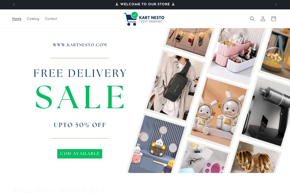 kartnesto.com homepage screenshot