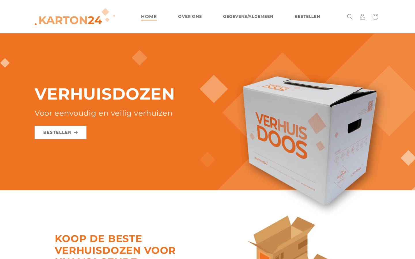 karton24.nl homepage screenshot