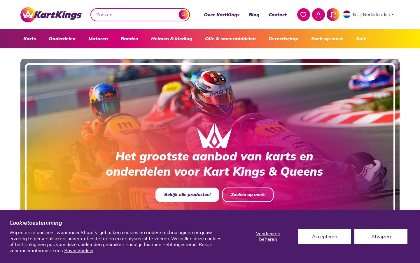 kartparts.nl homepage screenshot