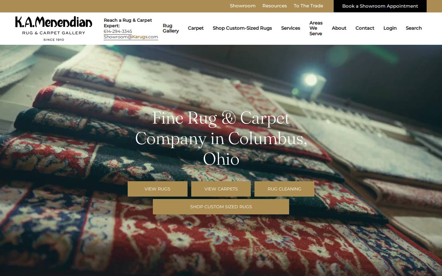 karugs.com homepage screenshot