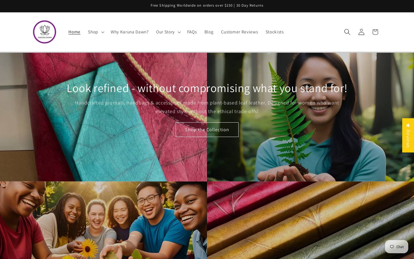 karunadawn.com homepage screenshot