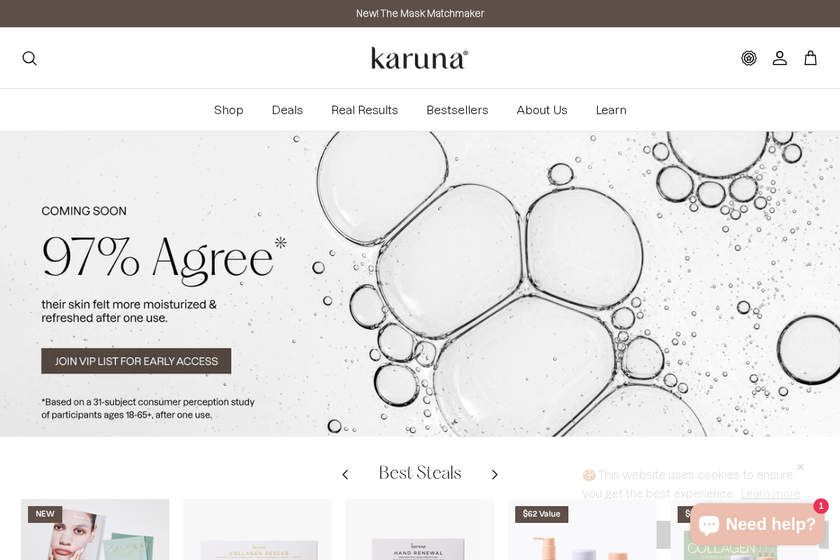 Karuna homepage screenshot