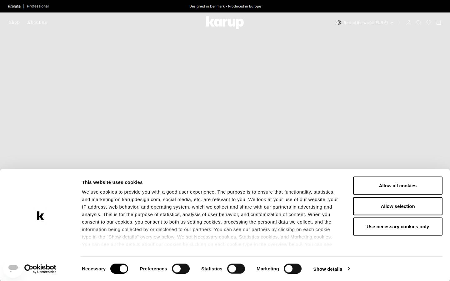Karup homepage screenshot