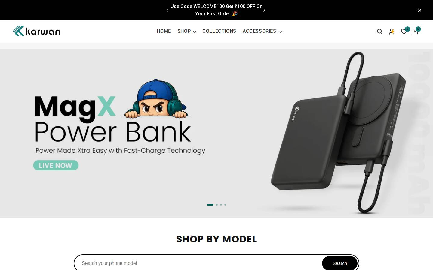 Karwan homepage screenshot