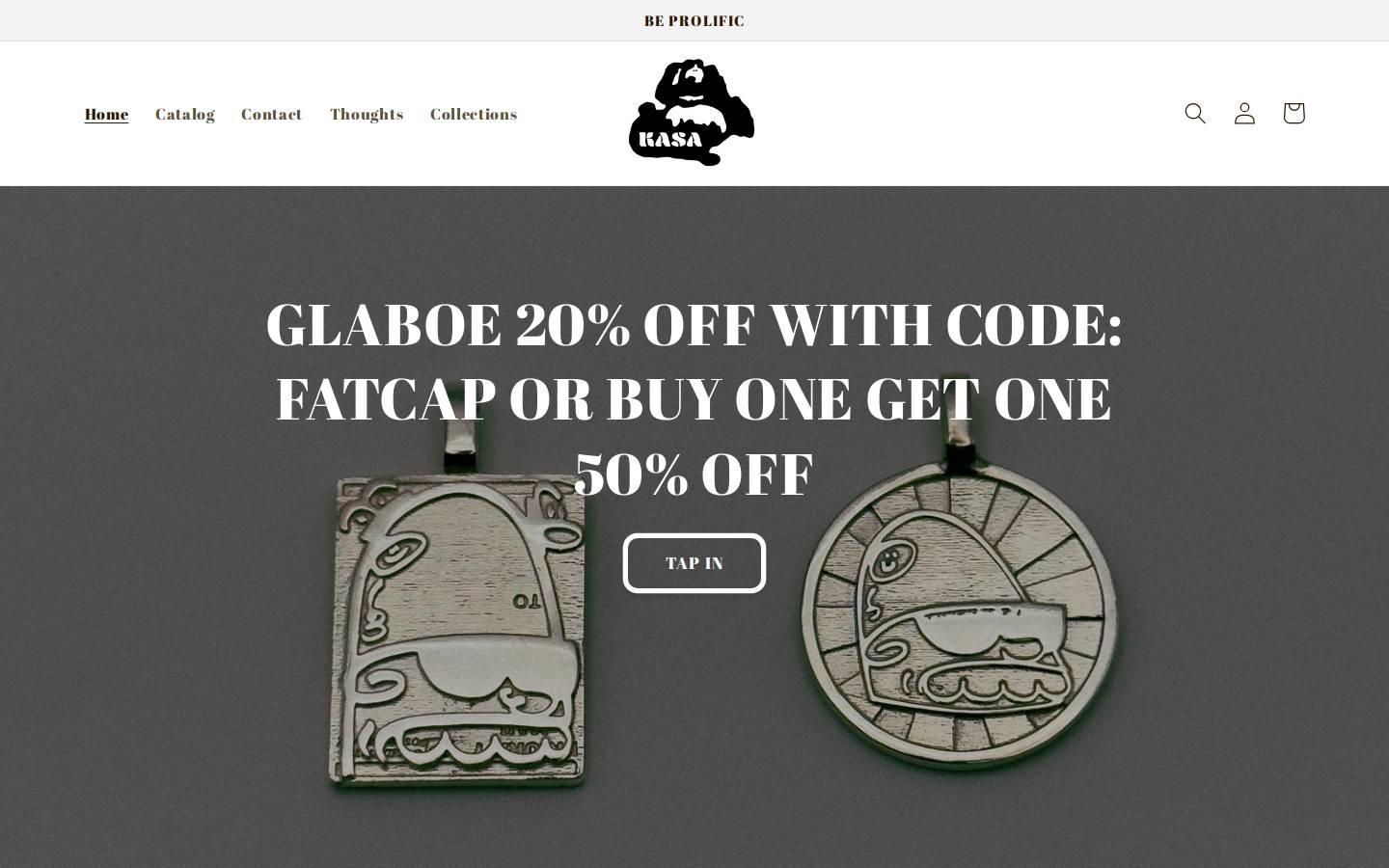 kasakomo.com homepage screenshot
