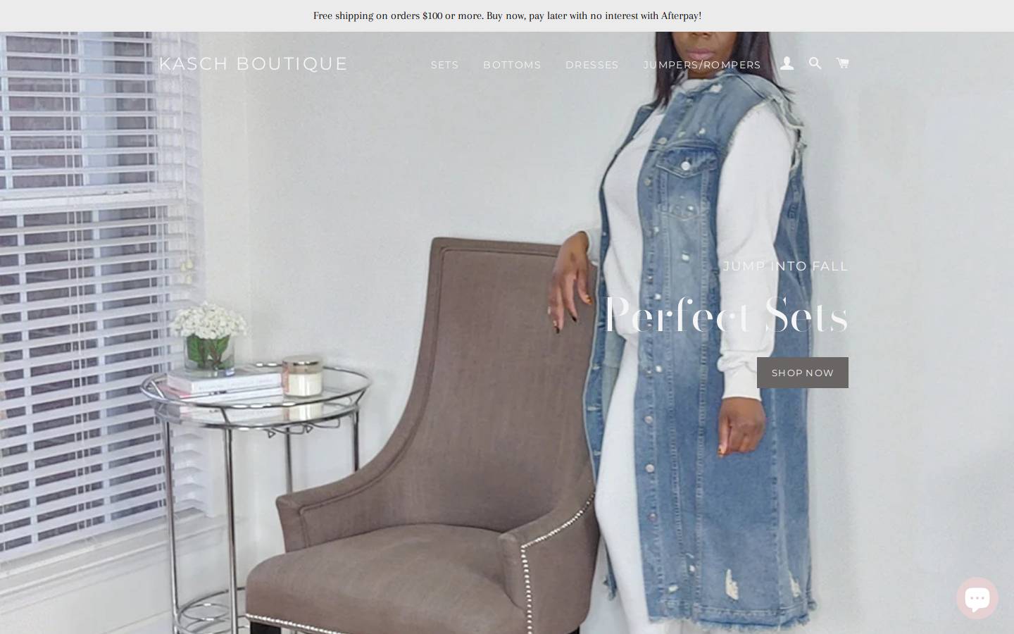 kaschboutique.com homepage screenshot