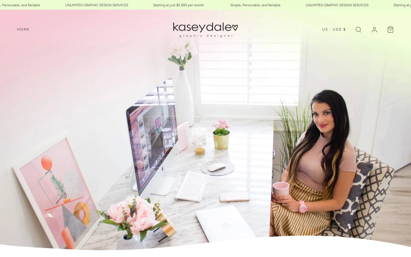 kaseydaleo.com homepage screenshot