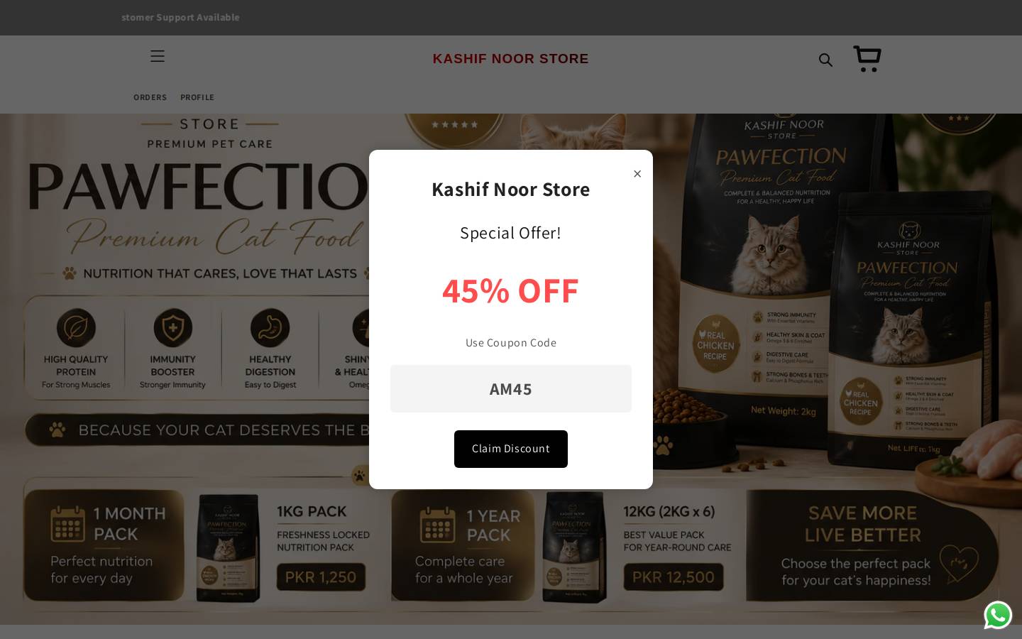 kashifstore.xyz homepage screenshot